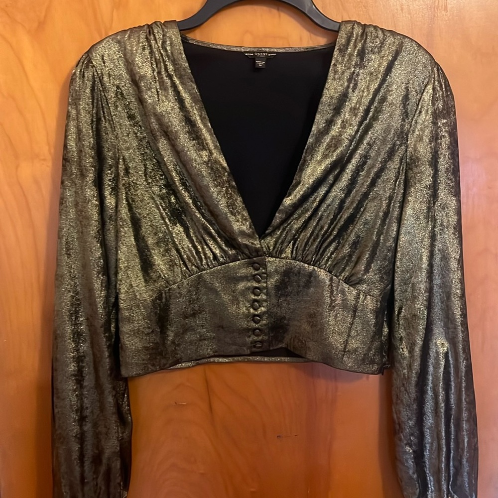 Guess Gold crop top